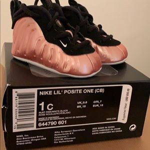 Nike Foam Posite infant soft bottom size 1c